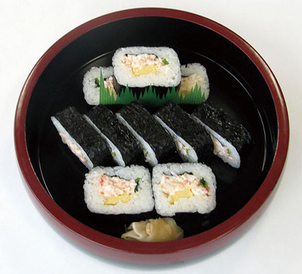 Thick rolled Crab Sushi